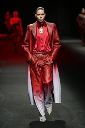 Milan, Italy: Milan, Milan Women s Fashion Week: Fall Winter 2025 - Women s Fashion, Fall Winter 2025.- Roberto Cavalli fashion show - catwalk in the photo: model Milan Italy  - ZUMAp169 20250228_zea_p169_104 Copyright: xSimonaxChiocciax