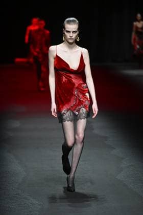 Milan, Italy: Milan, Milan Women s Fashion Week: Fall Winter 2025 - Women s Fashion, Fall Winter 2025.- Roberto Cavalli fashion show - catwalk in the photo: model Milan Italy  - ZUMAp169 20250228_zea_p169_107 Copyright: xSimonaxChiocciax