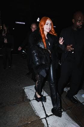 Milan, Italy: Milan, Milan Women s Fashion Week: Fall Winter 2025 - Women s Fashion, Fall Winter 2025 - RayBan Party - Arrivals. In the photo: Ice Spice (American Rapper) Milan Italy  - ZUMAp169 20250227_zea_p169_1344 Copyright: xAlessandroxBremecx