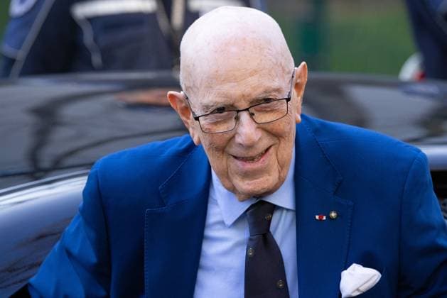 News - Emporio Armani - Arrivals - Milan Fashion Week - Womenswear Fall Winter 2025 2026 Mario Boselli is seen arriving at the Emporio Armani fashion show during the Milan Fashion Week - Womenswear Fall Winter 2025 2026 on February 27, 2025 in Milan, Italy. Photo: Cinzia Camela. MILAN Via Bergognone Italy Copyright: xCinziaxCamelax xLiveMediax LPN_1756622