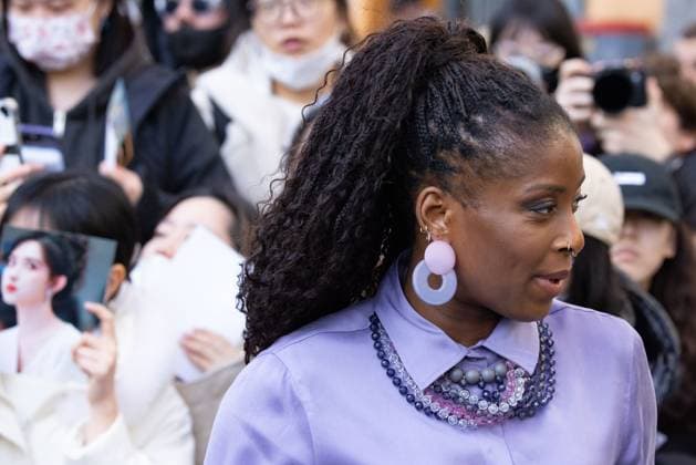 News - Emporio Armani - Arrivals - Milan Fashion Week - Womenswear Fall Winter 2025 2026 Myriam Sylla is seen arriving at the Emporio Armani fashion show during the Milan Fashion Week - Womenswear Fall Winter 2025 2026 on February 27, 2025 in Milan, Italy. Photo: Cinzia Camela. MILAN Via Bergognone Italy Copyright: xCinziaxCamelax xLiveMediax LPN_1756634
