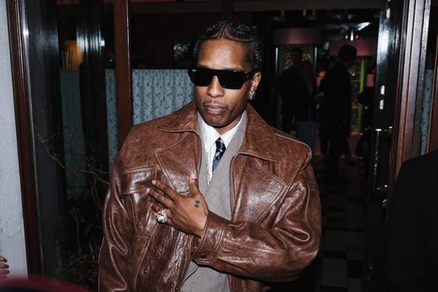 Milan, Italy: Milan, Milan Women s Fashion Week: Fall Winter 2025 - Women s Fashion, Fall Winter 2025 - RayBan Party - Arrivals. In the photo: ASAP Rocky (American rapper and first Creative Director of Ray-Ban) Milan Italy  - ZUMAp169 20250227_zea_p169_1373 Copyright: xAlessandroxBremecx