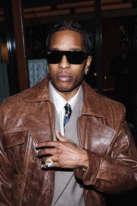 Milan, Italy: Milan, Milan Women s Fashion Week: Fall Winter 2025 - Women s Fashion, Fall Winter 2025 - RayBan Party - Arrivals. In the photo: ASAP Rocky (American rapper and first Creative Director of Ray-Ban) Milan Italy  - ZUMAp169 20250227_zea_p169_1374 Copyright: xAlessandroxBremecx