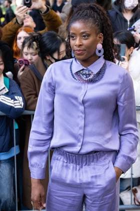 News - Emporio Armani - Arrivals - Milan Fashion Week - Womenswear Fall Winter 2025 2026 Myriam Sylla is seen arriving at the Emporio Armani fashion show during the Milan Fashion Week - Womenswear Fall Winter 2025 2026 on February 27, 2025 in Milan, Italy. Photo: Cinzia Camela. MILAN Via Bergognone Italy Copyright: xCinziaxCamelax xLiveMediax LPN_1756640