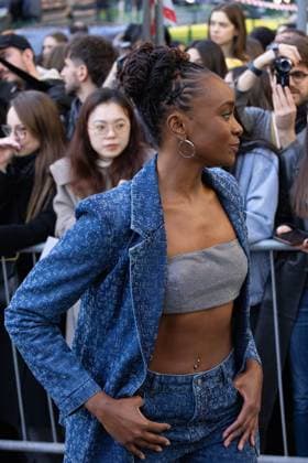 News - Emporio Armani - Arrivals - Milan Fashion Week - Womenswear Fall Winter 2025 2026 Kiki Layne is seen arriving at the Emporio Armani fashion show during the Milan Fashion Week - Womenswear Fall Winter 2025 2026 on February 27, 2025 in Milan, Italy. Photo: Cinzia Camela. MILAN Via Bergognone Italy Copyright: xCinziaxCamelax xLiveMediax LPN_1756652