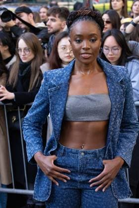 News - Emporio Armani - Arrivals - Milan Fashion Week - Womenswear Fall Winter 2025 2026 Kiki Layne is seen arriving at the Emporio Armani fashion show during the Milan Fashion Week - Womenswear Fall Winter 2025 2026 on February 27, 2025 in Milan, Italy. Photo: Cinzia Camela. MILAN Via Bergognone Italy Copyright: xCinziaxCamelax xLiveMediax LPN_1756654