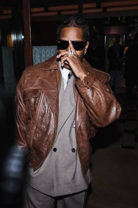 Milan, Italy: Milan, Milan Women s Fashion Week: Fall Winter 2025 - Women s Fashion, Fall Winter 2025 - RayBan Party - Arrivals. In the photo: ASAP Rocky (American rapper and first Creative Director of Ray-Ban) Milan Italy  - ZUMAp169 20250227_zea_p169_1372 Copyright: xAlessandroxBremecx