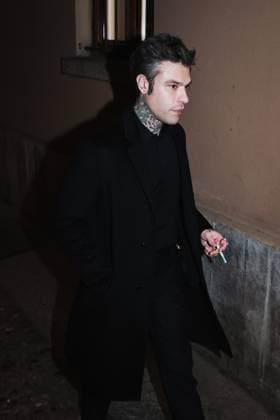 Milan, Italy: Milan, Milan Women s Fashion Week: Fall Winter 2025 - Women s Fashion, Fall Winter 2025 - RayBan Party - Arrivals. In the photo: Fedez (Rapper) Milan Italy  - ZUMAp169 20250227_zea_p169_1390 Copyright: xAlessandroxBremecx