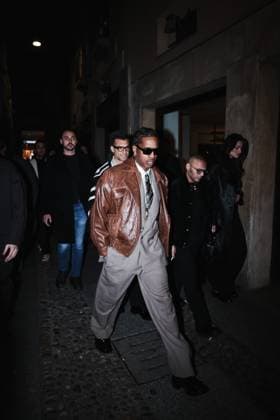 Milan, Italy: Milan, Milan Women s Fashion Week: Fall Winter 2025 - Women s Fashion, Fall Winter 2025 - RayBan Party - Arrivals. In the photo: ASAP Rocky (American rapper and first Creative Director of Ray-Ban) Milan Italy  - ZUMAp169 20250227_zea_p169_1392 Copyright: xAlessandroxBremecx