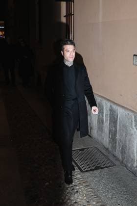 Milan, Italy: Milan, Milan Women s Fashion Week: Fall Winter 2025 - Women s Fashion, Fall Winter 2025 - RayBan Party - Arrivals. In the photo: Fedez (Rapper) Milan Italy  - ZUMAp169 20250227_zea_p169_1399 Copyright: xAlessandroxBremecx
