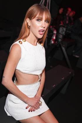 Milan, Italy: Milan, Milan Women s Fashion Week: Fall Winter 2025 26 - Roberto Cavalli fashion show - front row - In the photo: Ludovica Coscione Milan Italy  - ZUMAp169 20250227_zea_p169_1325 Copyright: xRiccardoxGIordanox