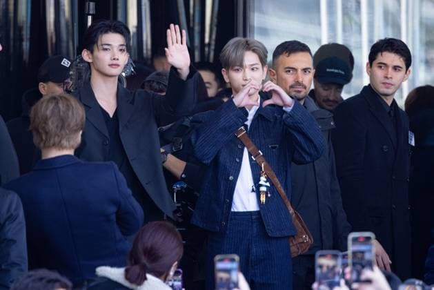News - Prada - Arrivals - Milan Fashion Week - Womenswear Fall Winter 2025 2026 Jo and Harua from &amp;TEAM are seen arriving at the Prada fashion show during the Milan Fashion Week - Womenswear Fall Winter 2025 2026 on February 27, 2025 in Milan, Italy. Photo: Cinzia Camela. MILAN Fondazione Prada Italy Copyright: xCinziaxCamelax xLiveMediax LPN_1756721
