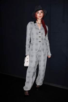MFW - Emporio Armani Photocall Heart Evangelista attends Emporio Armani’s fashion show during the Milan Fashion Week - Womenswear Fall Winter 2025 2026 on February 27, 2025 in Milan, Italy. Photo by Marco Piovanotto ABACAPRESS.COM Milan Italy  Copyright: xPiovanottoxMarco ABACAx