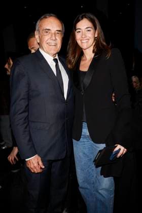 MFW - Emporio Armani Photocall Alberto Barbera, Giulia Rosmarini attends Emporio Armani’s fashion show during the Milan Fashion Week - Womenswear Fall Winter 2025 2026 on February 27, 2025 in Milan, Italy. Photo by Marco Piovanotto ABACAPRESS.COM Milan Italy  Copyright: xPiovanottoxMarco ABACAx