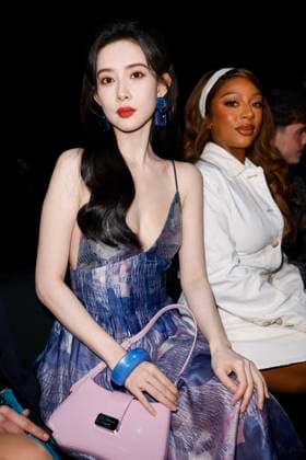 MFW - Emporio Armani Photocall Meng Ziyi attends Emporio Armani’s fashion show during the Milan Fashion Week - Womenswear Fall Winter 2025 2026 on February 27, 2025 in Milan, Italy. Photo by Marco Piovanotto ABACAPRESS.COM Milan Italy  Copyright: xPiovanottoxMarco ABACAx
