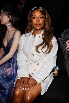 MFW - Emporio Armani Photocall Victoria Monet attends Emporio Armani’s fashion show during the Milan Fashion Week - Womenswear Fall Winter 2025 2026 on February 27, 2025 in Milan, Italy. Photo by Marco Piovanotto ABACAPRESS.COM Milan Italy  Copyright: xPiovanottoxMarco ABACAx