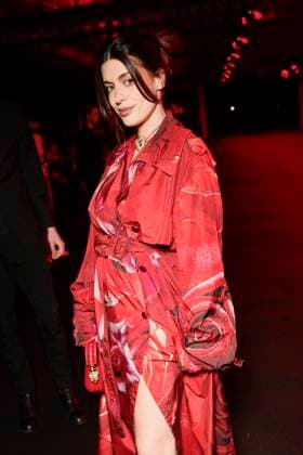 MFW - Roberto Cavalli Front Row MILAN, ITALY - FEBRUARY 27: Aida Domenech, Dulceida attends Roberto Cavalli’s fashion show during the Milan Fashion Week - Womenswear Fall Winter 2025 2026 on February 27, 2025 in Milan, Italy. Photo by Marco Piovanotto ABACAPRESS.COM Milan Italy  Copyright: xPiovanottoxMarco ABACAx