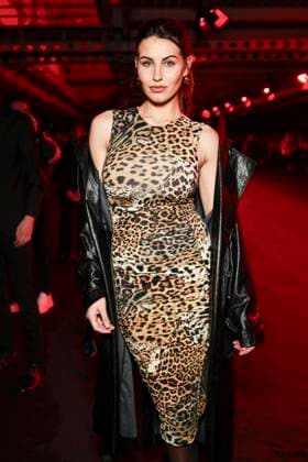 MFW - Roberto Cavalli Front Row MILAN, ITALY - FEBRUARY 27: Carolina Stramare attends Roberto Cavalli’s fashion show during the Milan Fashion Week - Womenswear Fall Winter 2025 2026 on February 27, 2025 in Milan, Italy. Photo by Marco Piovanotto ABACAPRESS.COM Milan Italy  Copyright: xPiovanottoxMarco ABACAx