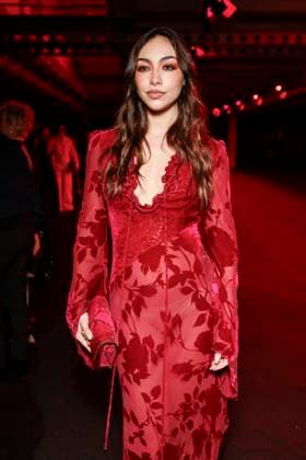 MFW - Roberto Cavalli Front Row MILAN, ITALY - FEBRUARY 27: Valentina Cabassi attends Roberto Cavalli’s fashion show during the Milan Fashion Week - Womenswear Fall Winter 2025 2026 on February 27, 2025 in Milan, Italy. Photo by Marco Piovanotto ABACAPRESS.COM Milan Italy  Copyright: xPiovanottoxMarco ABACAx
