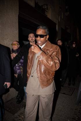 ASAP Rocky At Ray Ban Party - Milan AASAP Rocky seen arriving at Rayban for ASAP Rocky dinner during the Milan Fashion Week Womenswear Fall Winter 2025 2026 on February 27, 2025 in Milan, Italy. Photo by Florian Poitout ABACAPRESS.COM Milan Italy  Copyright: xPoitoutxFlorian ABACAx