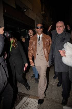 ASAP Rocky At Ray Ban Party - Milan AASAP Rocky seen arriving at Rayban for ASAP Rocky dinner during the Milan Fashion Week Womenswear Fall Winter 2025 2026 on February 27, 2025 in Milan, Italy. Photo by Florian Poitout ABACAPRESS.COM Milan Italy  Copyright: xPoitoutxFlorian ABACAx