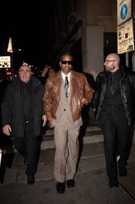 ASAP Rocky At Ray Ban Party - Milan AASAP Rocky seen arriving at Rayban for ASAP Rocky dinner during the Milan Fashion Week Womenswear Fall Winter 2025 2026 on February 27, 2025 in Milan, Italy. Photo by Florian Poitout ABACAPRESS.COM Milan Italy  Copyright: xPoitoutxFlorian ABACAx