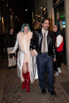 Rose Villain At Ray Ban Party - Milan Rose Villain seen arriving at Rayban for ASAP Rocky dinner during the Milan Fashion Week Womenswear Fall Winter 2025 2026 on February 27, 2025 in Milan, Italy. Photo by Florian Poitout ABACAPRESS.COM Milan Italy  Copyright: xPoitoutxFlorian ABACAx