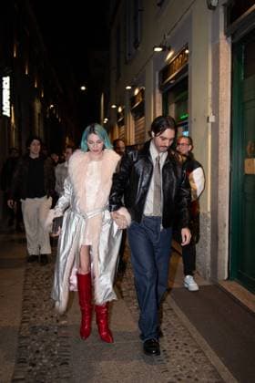 Rose Villain At Ray Ban Party - Milan Rose Villain seen arriving at Rayban for ASAP Rocky dinner during the Milan Fashion Week Womenswear Fall Winter 2025 2026 on February 27, 2025 in Milan, Italy. Photo by Florian Poitout ABACAPRESS.COM Milan Italy  Copyright: xPoitoutxFlorian ABACAx