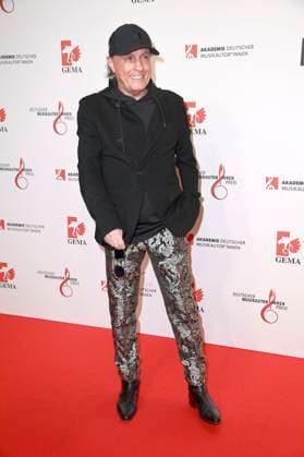 Peter Schilling beim 16. Deutschen Musikautor*innenpreis der GEMA 2025 im Hotel The Ritz-Carlton. Berlin, 27.02.2025