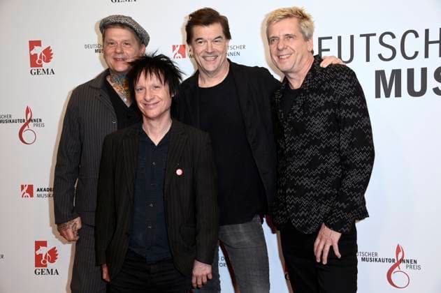 Andreas von Holst, Vom Ritchie, Campino und Andreas Meurer von den Toten Hosen beim 16. Deutschen Musikautor*innenpreis der GEMA 2025 im Hotel The Ritz-Carlton. Berlin, 27.02.2025