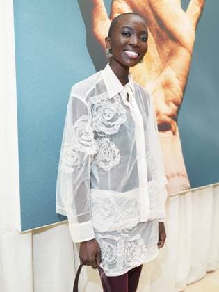 Milan, Milan Women s Fashion Week: Fall Winter 2025 26 - Santoni Presentation - Guests In the photo: Amina Seck  Copyright: xRiccardoxGiordanox xipa-agency.netx xRiccardoxGiordanox IPA_Agency_IPA54689240