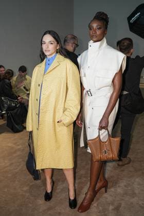 Milan, Italy: Milan, Milan Women s Fashion Week: Fall Winter 2025 26 - Tod s fashion show - front row - In the photo: Emanuela Postacchini KiKi Layne Milan Italy  - ZUMAp169 20250228_zea_p169_646 Copyright: xRiccardoxGIordanox