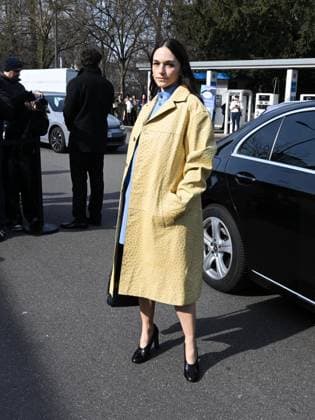 Milan, Milan Women s Fashion Week: Fall Winter 2025 - Tod s Fashion Show - Arrivals Milan, Milan Women s Fashion Week: Fall Winter 2025 - Tod s Fashion Show - Arrivals. In the photo Emanuela Postacchini Milan  Copyright: xIPA ABACAx
