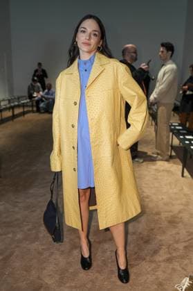 Milan, Italy: Milan, Milan Women s Fashion Week: Fall Winter 2025 26 - Tod s fashion show - front row - In the photo: Emanuela Postacchini Milan Italy  - ZUMAp169 20250228_zea_p169_641 Copyright: xRiccardoxGIordanox
