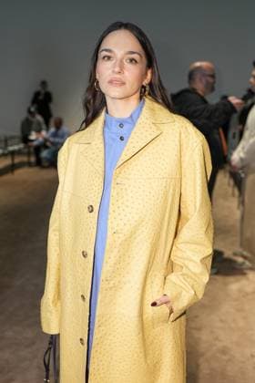 Milan, Italy: Milan, Milan Women s Fashion Week: Fall Winter 2025 26 - Tod s fashion show - front row - In the photo: Emanuela Postacchini Milan Italy  - ZUMAp169 20250228_zea_p169_643 Copyright: xRiccardoxGIordanox