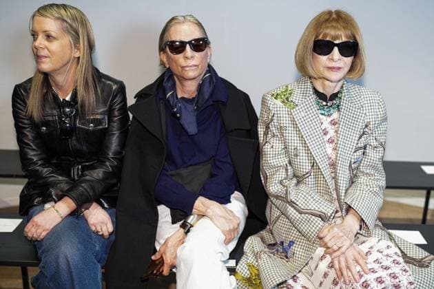 MFW - Tod s Front Row Guest Anna Wintour at Tod s fashion show during Milan Fashion Week in Milan, Italy on February 28, 2025. Photo by Riccardo Giordano IPA ABACAPRESS.COM Milan Italy  Copyright: xGiordanoxRiccardo IPA ABACAx