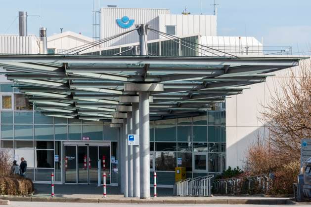 Unfallklinik in Murnau Haupteingang der Berufsgenossenschaftlichen Unfallklinik in Murnau