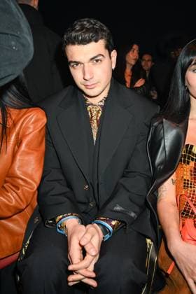 Milan, Milan Women s Fashion Week: Fall Winter 2025 - Women s Fashion, Fall Winter 2025.- Versace fashion show - guests. in the photo: Giacomo Giorgio  Copyright: xSimonaxChiocciax xipa-agency.netx xSimonaxChiocciax IPA_Agency_IPA54704371