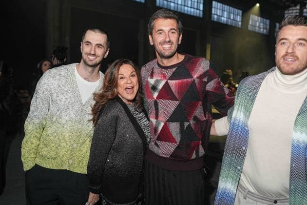 Milan, Milan Women s Fashion Week: Fall Winter 2025 26 - Women s Fashion, Fall Winter 2025 26 - Missoni fashion show - front row in the photo: Marco Missoni Ottavio jr Missoni and Giacomo Missoni  Copyright: xRiccardoxGIordanox xipa-agency.netx xRiccardoxGIordanox IPA_Agency_IPA54706992