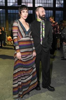 Milan, Milan Women s Fashion Week: Fall Winter 2025 26 - Women s Fashion, Fall Winter 2025 26 - Missoni fashion show - front row in the photo: Fausto Lama and California by Coma_Cose  Copyright: xRiccardoxGIordanox xipa-agency.netx xRiccardoxGIordanox IPA_Agency_IPA54707047