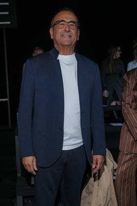 Milan, Milan Women s Fashion Week: Fall Winter 2025 26 - Women s Fashion, Fall Winter 2025 26 - Ermanno Scervino fashion show - front row in the photo: Carlo Conti  Copyright: xRiccardoxGIordanox xipa-agency.netx xRiccardoxGIordanox IPA_Agency_IPA54726895
