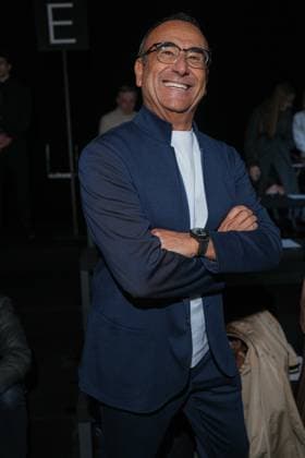 Milan, Milan Women s Fashion Week: Fall Winter 2025 26 - Women s Fashion, Fall Winter 2025 26 - Ermanno Scervino fashion show - front row in the photo: Carlo Conti  Copyright: xRiccardoxGIordanox xipa-agency.netx xRiccardoxGIordanox IPA_Agency_IPA54726909