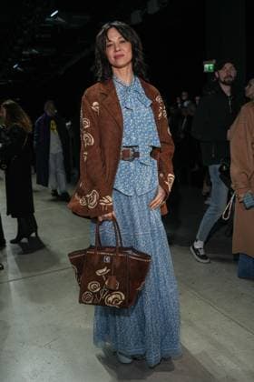 Milan, Milan Women s Fashion Week: Fall Winter 2025 26 - Women s Fashion, Fall Winter 2025 26 - Ermanno Scervino fashion show - front row in the photo: Asia Argento  Copyright: xRiccardoxGIordanox xipa-agency.netx xRiccardoxGIordanox IPA_Agency_IPA54726918