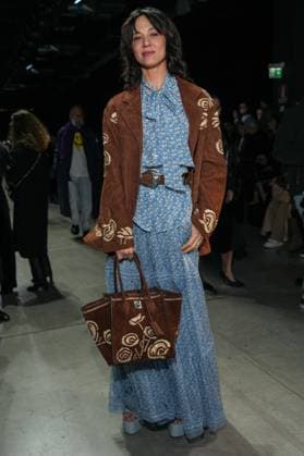 Milan, Milan Women s Fashion Week: Fall Winter 2025 26 - Women s Fashion, Fall Winter 2025 26 - Ermanno Scervino fashion show - front row in the photo: Asia Argento  Copyright: xRiccardoxGIordanox xipa-agency.netx xRiccardoxGIordanox IPA_Agency_IPA54726922