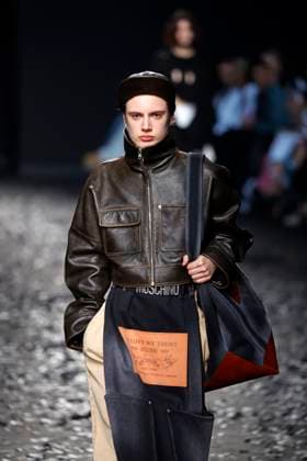 Moschino Ready to wear fall winter 2025:26 MILAN February 2025 Moschino Ready to wear fall winter 2025:26 MILAN February 2025, Credit:Zeppelin Avalon  Copyright: xZeppelinx xAvalonx 0970455175