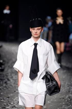 Moschino Ready to wear fall winter 2025:26 MILAN February 2025 Moschino Ready to wear fall winter 2025:26 MILAN February 2025, Credit:Zeppelin Avalon  Copyright: xZeppelinx xAvalonx 0970459681