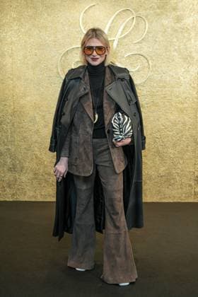 Milan, Milan Women s Fashion Week: Fall Winter 2025 26 - Luisa Spagnoli Fashion Show - Arrivals Milan, Milan Women s Fashion Week: Fall Winter 2025 26 - Women s Fashion, Fall Winter 2025 26 - Luisa Spagnoli fashion show - arrivals in the photo: Guest MILAN Italy  Copyright: xIPA ABACAx