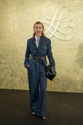 Milan, Milan Women s Fashion Week: Fall Winter 2025 26 - Luisa Spagnoli Fashion Show - Arrivals Milan, Milan Women s Fashion Week: Fall Winter 2025 26 - Women s Fashion, Fall Winter 2025 26 - Luisa Spagnoli fashion show - arrivals in the photo: MILAN Italy  Copyright: xIPA ABACAx