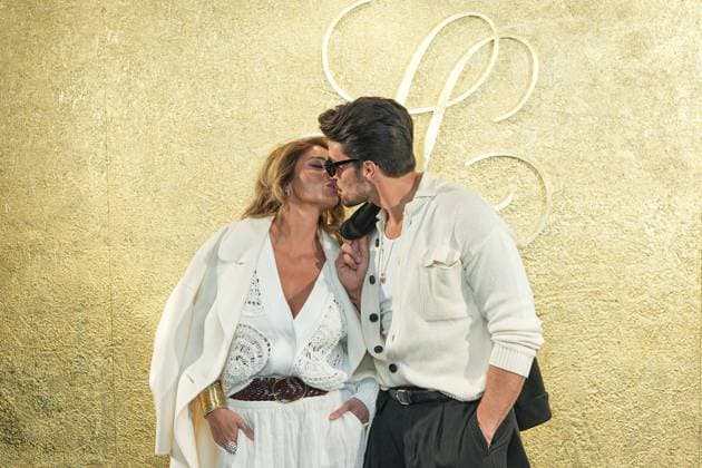 Milan, Italy: Milan, Milan Women s Fashion Week: Fall Winter 2025 26 - Women s Fashion, Fall Winter 2025 26 - Luisa Spagnoli fashion show - arrivals in the photo: Mariano Di Vaio Eleonora Brunacci Di Vaio Milan Italy  - ZUMAp169 20250301_zea_p169_151 Copyright: xRiccardoxGIordanox