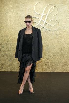 Milan, Italy: Milan, Milan Women s Fashion Week: Fall Winter 2025 26 - Women s Fashion, Fall Winter 2025 26 - Luisa Spagnoli fashion show - arrivals in the photo: Clizia Incorvaia Milan Italy  - ZUMAp169 20250301_zea_p169_174 Copyright: xRiccardoxGIordanox
